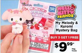 Showcase Hello Kitty Friends My Melody & Kuromi Mystery Bag offer