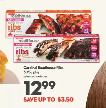 Longo's Cardinal roadhouse ribs offer