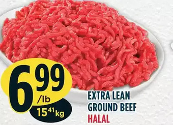 Marché Adonis Extra lean ground beef halal offer