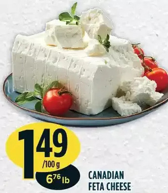 Marché Adonis Canadian feta cheese offer