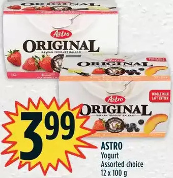 Marché Adonis Astro yogurt offer