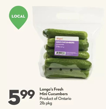Longo's Longo's fresh mini cucumbers offer