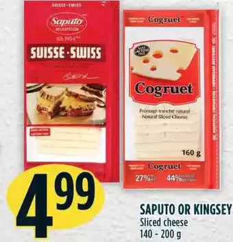 Marché Adonis Saputo or kingsey sliced cheese offer