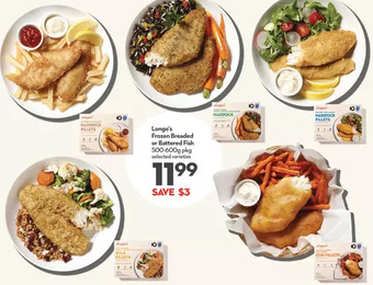 Longo's Longo's frozen breaded or battered fish offer
