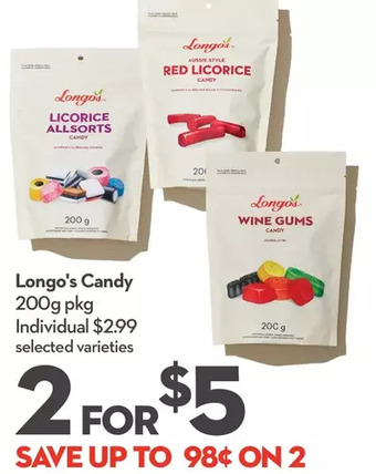 Longo's Longo's candy offer