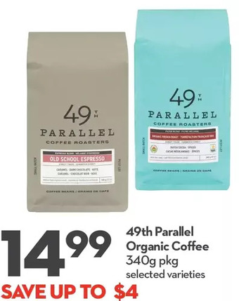 Longo's 49th parallel organic coffee offer