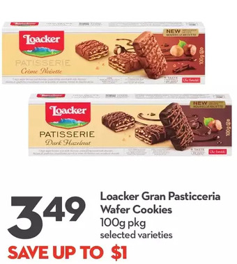 Longo's Loacker gran pasticceria wafer cookies offer