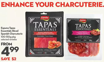 Longo's Espuna tapas essentials sliced spanish charcuterie offer