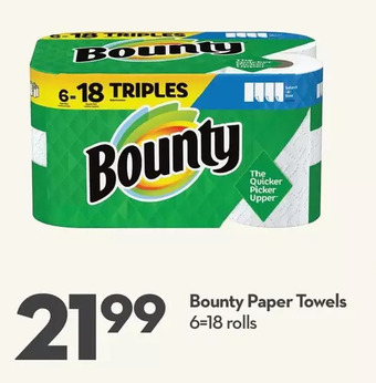 Longo's Bounty paper towels offer