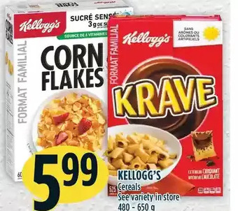 Marché Adonis Kellogg's cereals offer