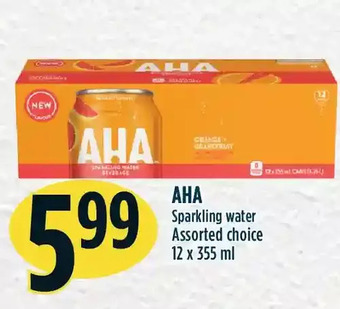Marché Adonis Aha sparkling water offer