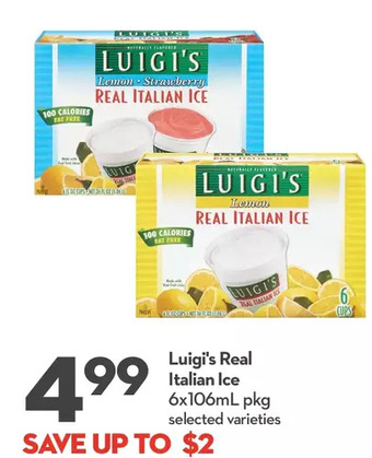 Longo's Luigi's real italian ice offer