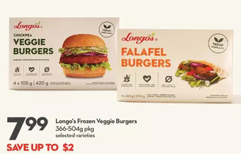 Longo's Longo's frozen veggie burgers offer
