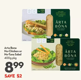 Longo's Arta bona no-chicken or no-tuna salad offer