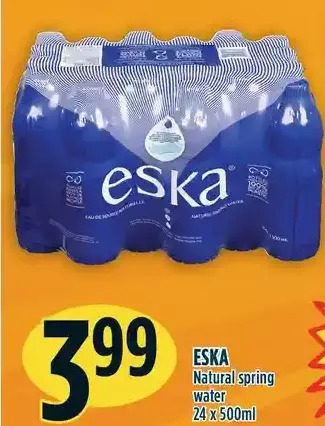 Marché Adonis Eska natural spring water offer