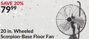 Princess Auto 20 in. Wheeled Scorpion-Base Floor Fan offer