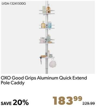 Shopper+ Oxo good grips aluminum quick extend pole caddy offer