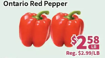 Blue Sky Supermarket Ontario red pepper offer