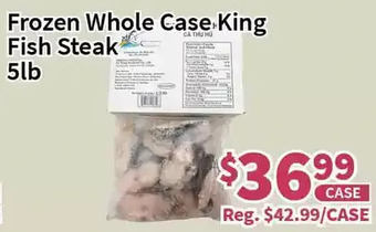 Blue Sky Supermarket Frozen whole case king fish steak offer