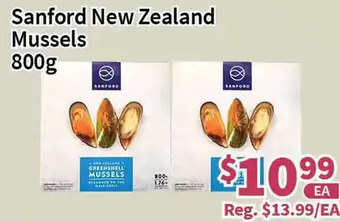 Blue Sky Supermarket Sanford new zealand mussels 800g offer