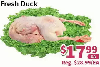 Blue Sky Supermarket Fresh duck offer