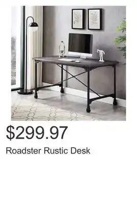 Costco Roadster rustic desk offer