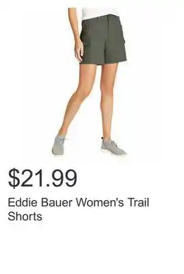 Costco Eddie bauer women's trail shorts offer