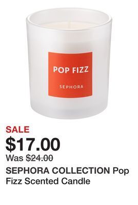 Sephora Pop fizz scented candle offer