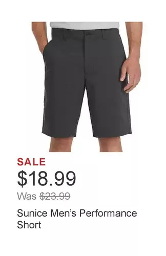 Costco Sunice men’s performance short offer