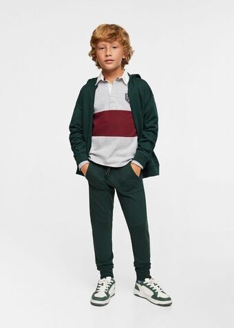 Mango Cotton jogger-style trousers offer