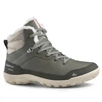 Decathlon Women's winter hiking boots - sh 100 khaki offer
