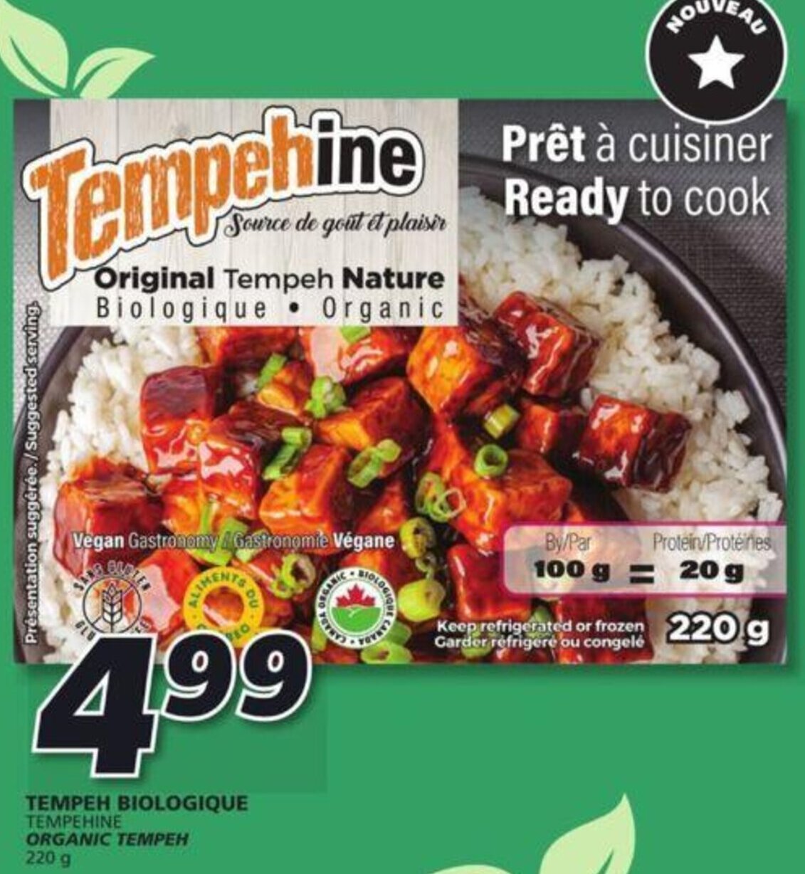 Organic Tempeh 220g offer at IGA