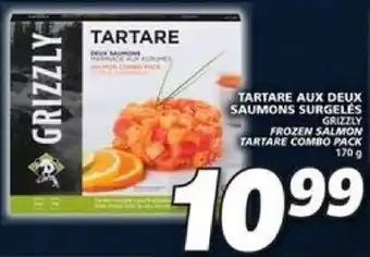 IGA Grizzly Frozen Salmon Tartare Combo Pack 170g offer