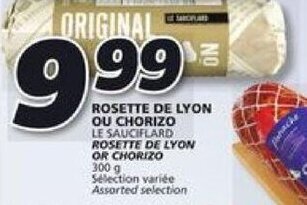 IGA Rosette De Lyon or Chorizo 300g offer