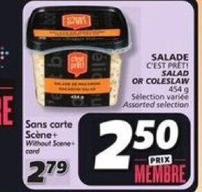 IGA Salad or Coleslaw 454g offer