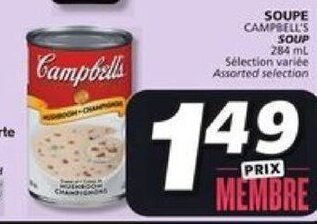 IGA Campbell's Soup 284ml offer