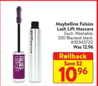 Walmart Maybelline falsies lash lift mascara offer
