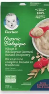Walmart Gerber organic cereals offer