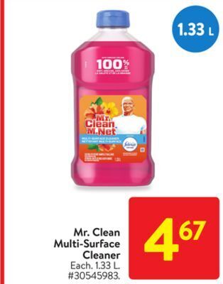 Walmart Mr. clean multi-surface cleaner offer