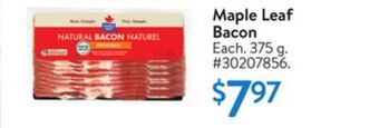 Walmart Maple leaf bacon offer