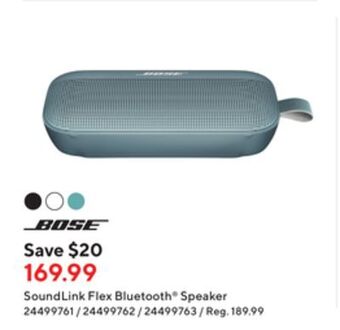 Staples Bose soundlink flex bluetooth® speaker offer