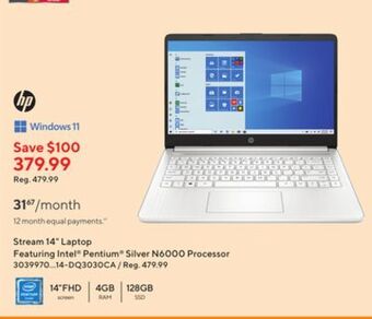 Staples Hp stream 14 laptop offer