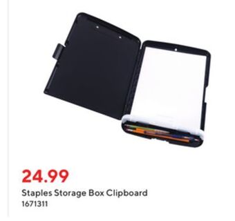 Staples Staples storage box clipboard offer