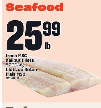 Independent Grocer Fresh msc halibut fillets offer