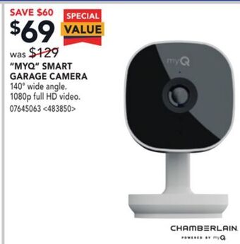 Lowe's Chamberlain myq smart garage camera offer