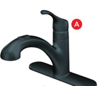 Lowe's Moen renzo pull-out kitchen faucet offer