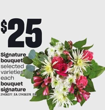 Independent Grocer Signature bouquet offer