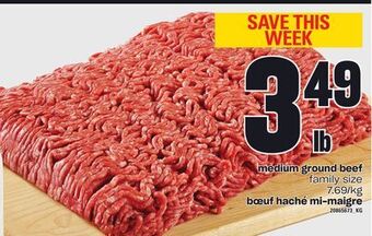 Independent Grocer Medium ground beef, family size offer