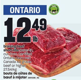 Independent Grocer Braising beef short ribs offer