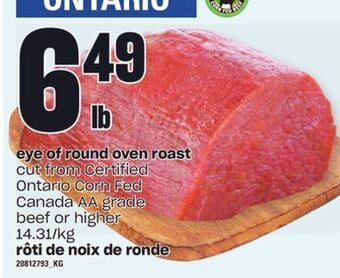 Independent Grocer Eye of round oven roast offer